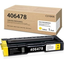 SP C310HA 1 Pack 406478 Yellow Toner Cartridge Replacement for Ricoh Aficio SP C231 C232 C242 C310 C311 C312 C320 Printers