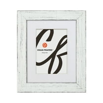 Craig Frames 11x17 inch Rustic Barnwood White Picture Frame Matted for an 8x12 Photo