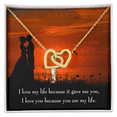 thumbnail image 2 of To My Girlfriend You Are My Life Inseparable Necklace, 2 of 20