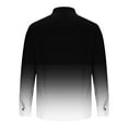 thumbnail image 4 of Men's Fashion Gradient Double Pockets Shirts Button Down Long Sleeve Business Casual Work Shirt, 4 of 4