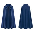 thumbnail image 2 of Jsaierl Women's Velvet Cape Collared Cloak with Neck Ribbon Tie Halloween Vampire Cosplay Costume Outwear, 2 of 6