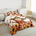 thumbnail image 3 of jejeloiu Cartoon Scarecrow Bedding Comforter Set,Hello Fall Twin Comforter Sets,Rustic Sunflower Maples Bedding Set For Girls Boys,Luxury Bedroom Decor Reversible,2pcs, 3 of 8