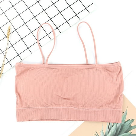 snowsong Sports Bras 2024 New Style Women s Solid Comfortable Breathable Non-Underwire Plus-Size Adjustable Push-up Sports Bra Bras for Women Push up Bras Plus Size Bras (Clearance) Pink L