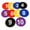Multicolor, variant on SIEYIO Numbered Floor Spots Markers Tennis Landmark Mat Football Nonslip Floor Markers Soccer Flat Sign Discs Easy to Use