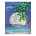 thumbnail image 2 of Cuadros Decorativos Kits de pintura al óleo por números de Sea Moon lienzo imagen DIY para adultos niños manualidades Wdftyju embutido en tela, 2 of 9