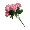 thumbnail image 3 of Moyic Ramo de rosas artificiales de 10 cabezas, decoración de simulación, centro de de oficina en casa, rosa falsa Flores artificiales Rosa oscuro Moyic HA7033-05B, 3 of 5