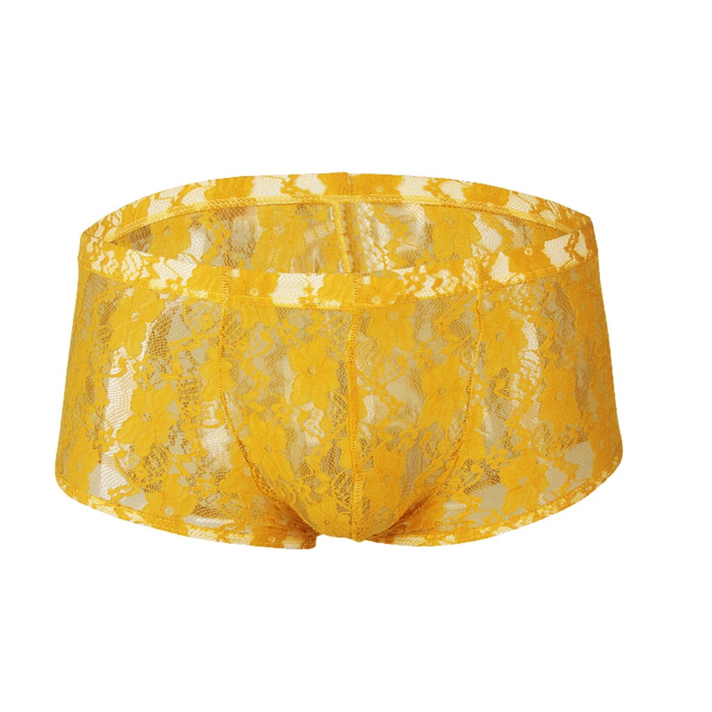 YOTAMI Men's Underwear, Underpants Fashion Mens Lace Underpans Sports