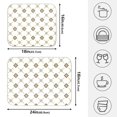 thumbnail image 2 of Ryvnso Retro Checkered Grid Pattern Dish Drying Mat for Kitchen Countertop 18x24 Large Dish Pad Drainer Rack Dish Sink Mats, 2 of 7