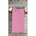 thumbnail image 3 of Ambesonne Pink Quilted Bedspread Set 2 Pcs, Vertical Hexagons Dots, Twin Size, Pale Blue White Pink, 3 of 3