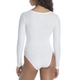 thumbnail image 2 of NearlyNude Womens 2x2 Modal Ribbed Plunge Bodysuit Style-RNN46, 2 of 2
