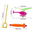 WANGJIAOID Mini Assembled Handle Pull Ruler Aircraft Power Helicopter