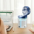 thumbnail image 6 of Gumesh Portable USB Spray Cooling Fan - 3-Speed Mini Misting Fan with Rechargeable Battery, Personal Desktop/Bedroom Humidifier & Air Circulator, 6 of 6