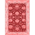 thumbnail image 1 of Ahgly Company Machine Washable Indoor Rectangle Abstract Red Modern Area Rugs, 3' x 5', 1 of 4