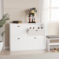 thumbnail image 2 of Shoe Cabinet,Hidden Slim Narrow Shoe Rack Cabinet with 4 Drawers for Entryway, Foyer,Hallway,Bedroom,Original Wood Color, (WHITE), 2 of 6