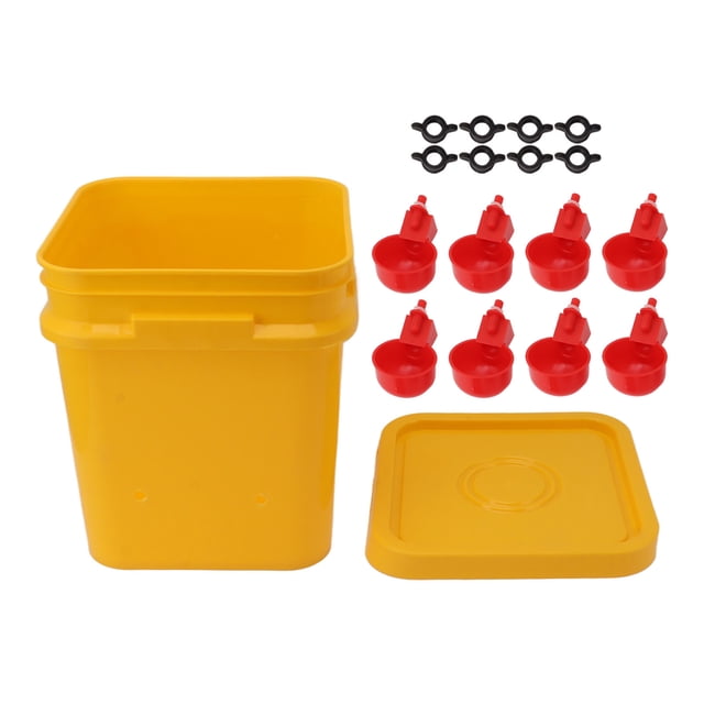 TOPINCN Bebedero Automático Para Pollos De 12 Litros Filtrado, Bebedero Para Pollos, Bebedero Automático Para Pollos Con Barril Para Patos, Gansos,