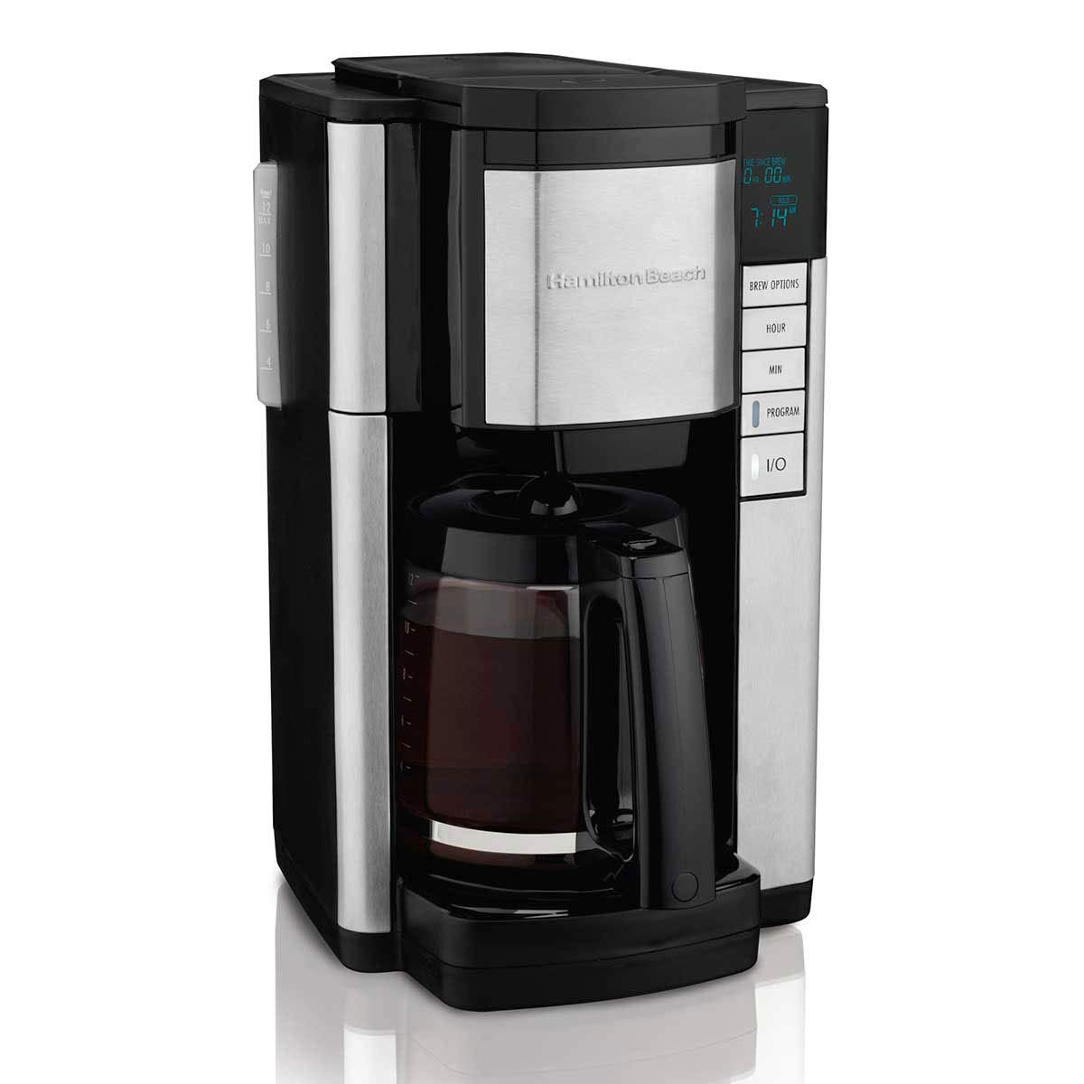 Hamilton Beach 12 Cup Programmable Display Front Access Coffee Maker w/Filters (46380) - image 2 of 6