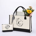 thumbnail image 3 of Women Tote Bag Fashionable Mommy Handbag Spacious Shopping Beach Purse Durable Casual Carryall, 3 of 4