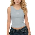 thumbnail image 2 of Tsesme Summer Sleeveless T-Shirt for Girls, Round Neck Slim Fits Crop Tank Tops, Summer Breathable Comfy Tanks 2-14 Year, 2 of 9