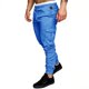 thumbnail image 1 of Pantalones largos para hombre, informales, de color liso, con bolsillos, cintura elástica, cordón ajustable y tobillos, deportivos, de poliéster., 1 of 5