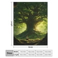 thumbnail image 2 of Tree with Life Flannel Blanket Lightweight Blanket for Couch Sofa Bed, Super Soft Cozy Print Warm Blanket, 2 of 8