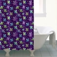 thumbnail image 4 of Purple Cartoon Unicorn Star Pattern Shower Curtain 72"x84" ,Bathroom Decorative Shower Curtains Set with 12 Hooks,Modern Waterproof Washable Shower Curtain, 4 of 6