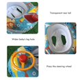 thumbnail image 3 of Flotador de piscina para bebé, anillo de natación inflable de PVC con forma de avión de dibujos animados con volante de asiento de seguridad para niños, ayuda para entrenamiento de natación en piscin, 3 of 8
