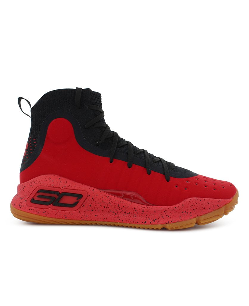red and black under armour shoes