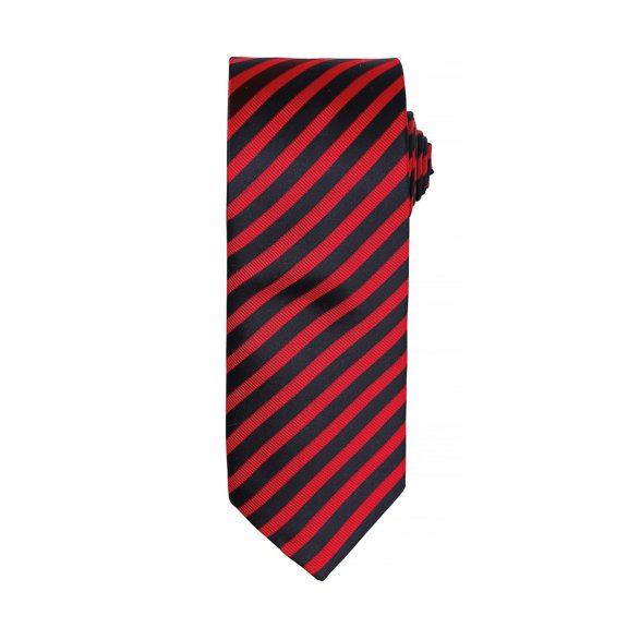Premier Mens Double Stripe Pattern Formal Business Tie