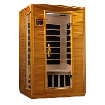 Dynamic Saunas Andora 2-Person Low EMF FAR Infrared Sauna, Canadian Hemlock