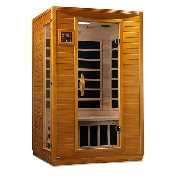 Dynamic Saunas Andora 2-Person Low EMF FAR Infrared Sauna, Canadian Hemlock