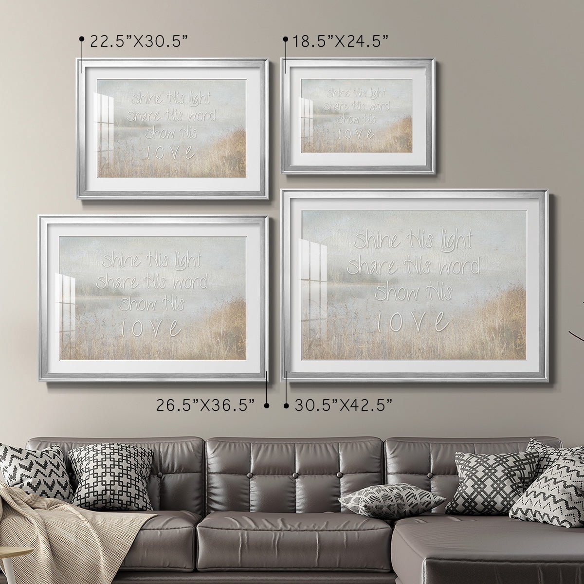 Shine His Light Premium Framed Print - Ready to Hang