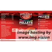 Omega One Cichlid Pellets, Large, plus Super Color, 9 oz