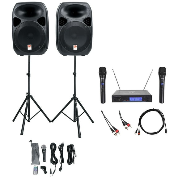 Rockville Dual 12" ipad/iphone/Android/Laptop/TV Youtube Karaoke Machine /System
