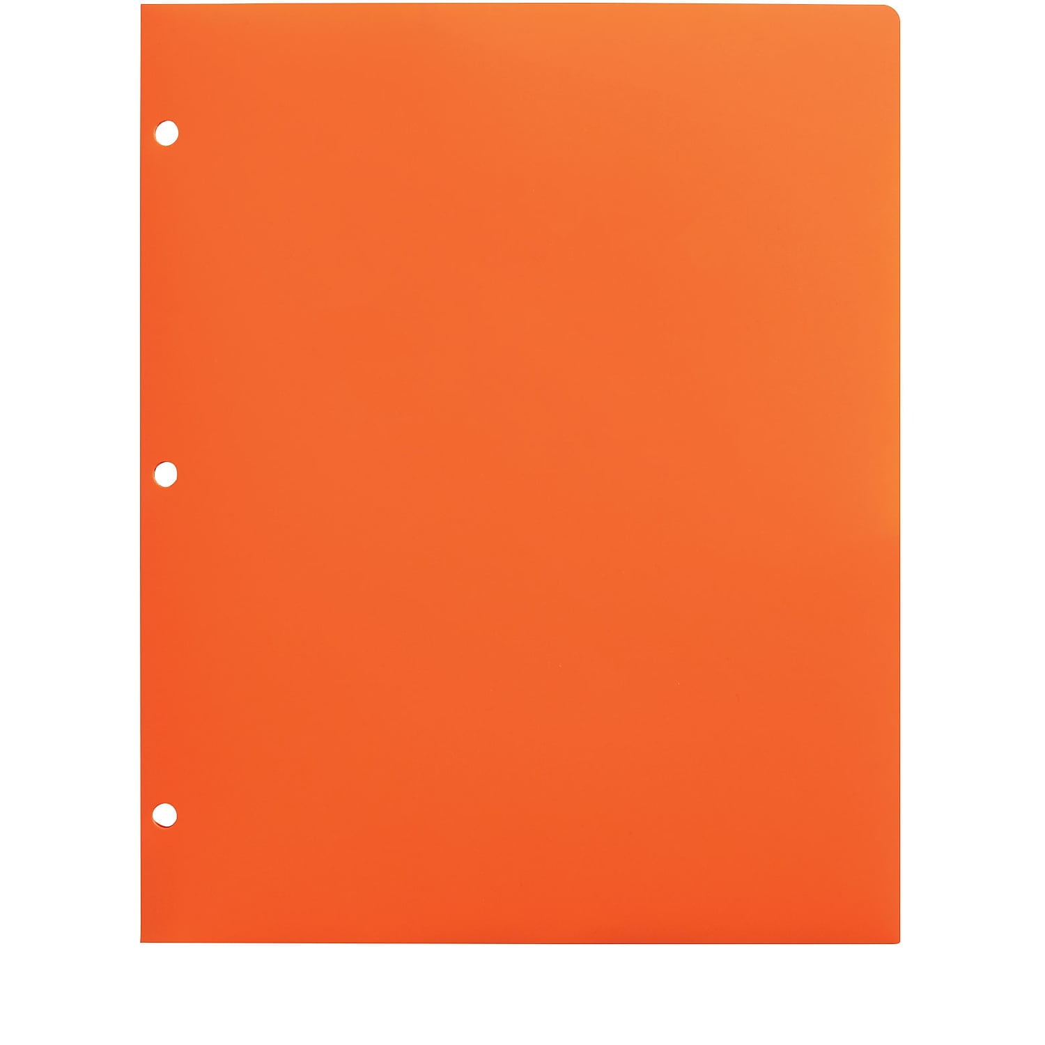 Staples 3-Hole Punched 2-Pocket Portfolios Orange 52804
