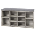 thumbnail image 2 of Kojooin Entryway Bench with Shoe Storage, Padded Seat, 10 Adjustable Cubbies and Side Pockets for Organised Storage, 2 of 9