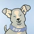 thumbnail image 2 of Shunyam, van Steveninck 20x20 Gold Ornate Wood Framed with Double Matting Museum Art Print Titled - Dog Boy, 2 of 4