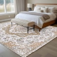 thumbnail image 4 of 5'x7' Area Rugs for Living Room Bedroom, Brown Boho Washable Rug Carpet Runner Indoor Outdoor, Vintage Abstract Art Floral Ethnic Tribe Non Slip Floor Mats Area Rug for Kitchen, Nursery, 4 of 8