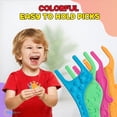 thumbnail image 2 of Hilo dental biodegradable para niños Trueocity, paquete de 200 unidades, color naranja suave, 2 of 8
