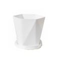 thumbnail image 1 of Toystoory Maceta de jardinería nórdica Simple con bandeja contenedor decoración de flores macetas portátil de moda Jardín y Patio Blanco Toystoory HA080231-01B, 1 of 6
