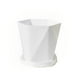 thumbnail image 1 of Monstrate Maceta de plástico nórdico, contenedor de Base, decoración de jardín, adorno de mesa, macetas de flores, maceta de plantas, estilo práctico Jardín y Patio Blanco Monstrate HA080231-01B, 1 of 6