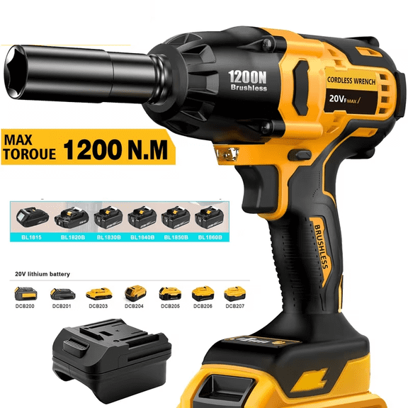 20V Cordless Impact Wrench High Torque