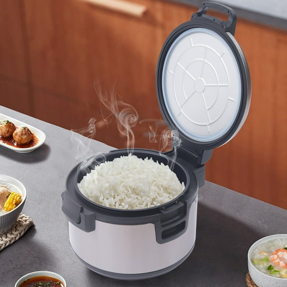 Miumaeov Commercial Rice Warmer With Non-stick Inner Pot Efficient Insulation Electric Rice Warmer Stainless Steel 19 L/20QT Large Rice Warmer for Food Warming
