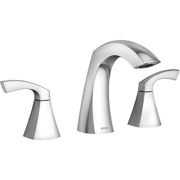 Moen Lindor Bathroom Sink Faucet - High Arc, 2 Handles - Chrome