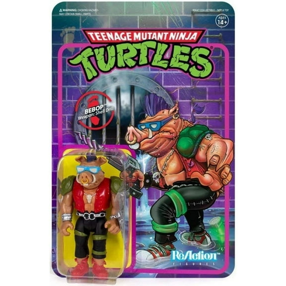 Teenage Mutant Ninja Turtles Bebop TMNT Punk Warthog Foot Clan Figure Super7