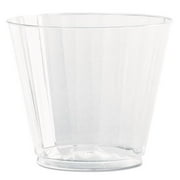 WNA Inc CC9240 Classic Crystal Plastic Tumblers, 9 Oz., Clear, Fluted, Squat, 12 pack by WNA Inc