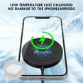 thumbnail image 2 of ETEPEHI Wireless Charger - Charging Pad Compatible for iPhone 16/16 pro/16 plus/16 pro max/ 15/15 pro/15 plus/15 pro max/14/13/12/11 & AirPods 3/2/Pro, 2 of 7