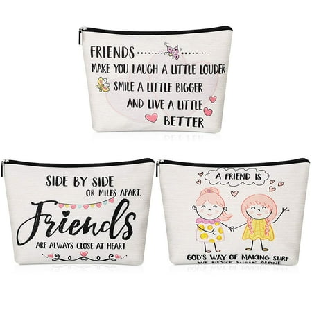 3 Pieces Friendship Cosmetic Bags Funny Makeup Bag for Friends for Women Makeup Travel Retirement Birthday Anniversary Present | Walmart Canada 3 Pieces Friendship Cosmetic Bags Funny Makeup Bag for Friends for Women Makeup Travel Retirement Birthday Anniversary Present | Walmart Canada