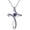 Colorful Stone, variant on Cross Necklace for Women 925 Sterling Silver Birthstone Necklace Sideways Cross Necklace Birthstone Jewelry Gifts