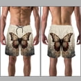thumbnail image 3 of luoweisi Men's Beach Shorts Quick Dry Swim Trunks with Mesh Lining Butterfly XL, 3 of 5