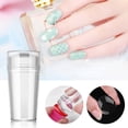 thumbnail image 3 of Estampador de uñas transparente con raspador, sello de silicona para manicura francesa, juego de herramientas de estampado artístico para uñas, 2 piezas, 3 of 4